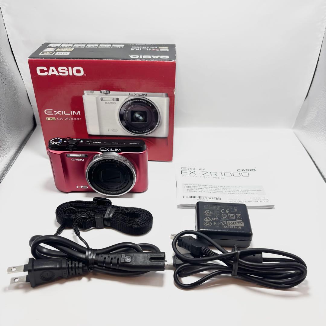 【極美品】CASIO EXILIM EX-ZR1000 レッド