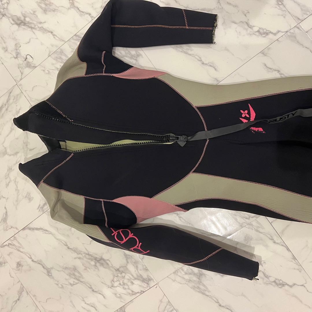 Roxy ウェットスーツ 黒・ピンク・灰色 ロングスリーブ