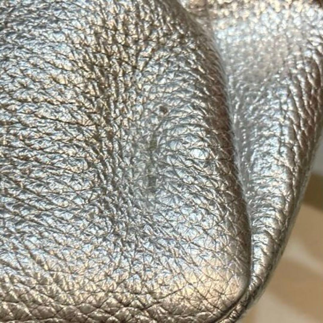 【美品】MARCO MASI ボックストートバッグ　2way シルバー