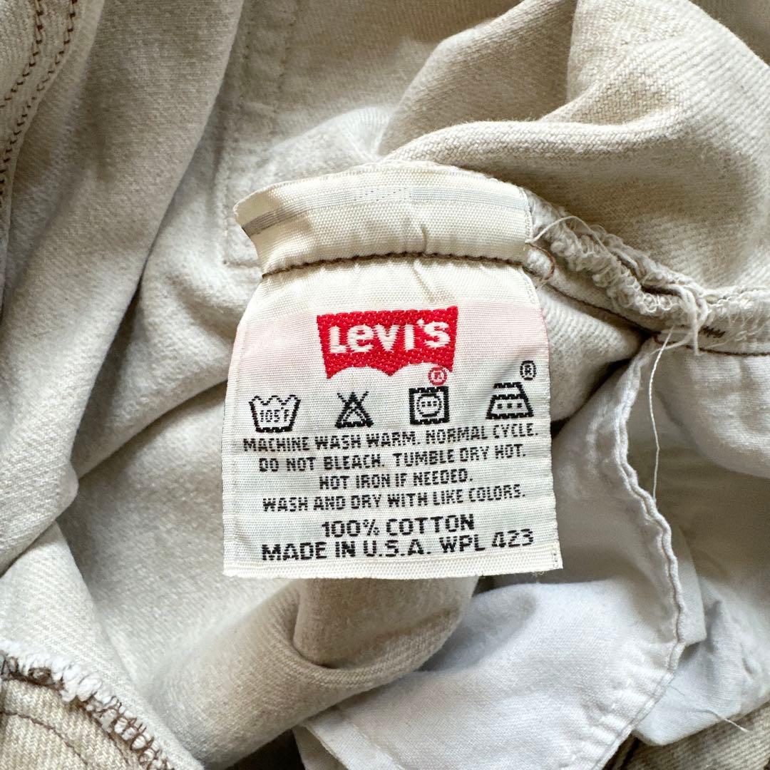 生成 90s USA製 Levi’s 501 リーバイス ベージュ 0612