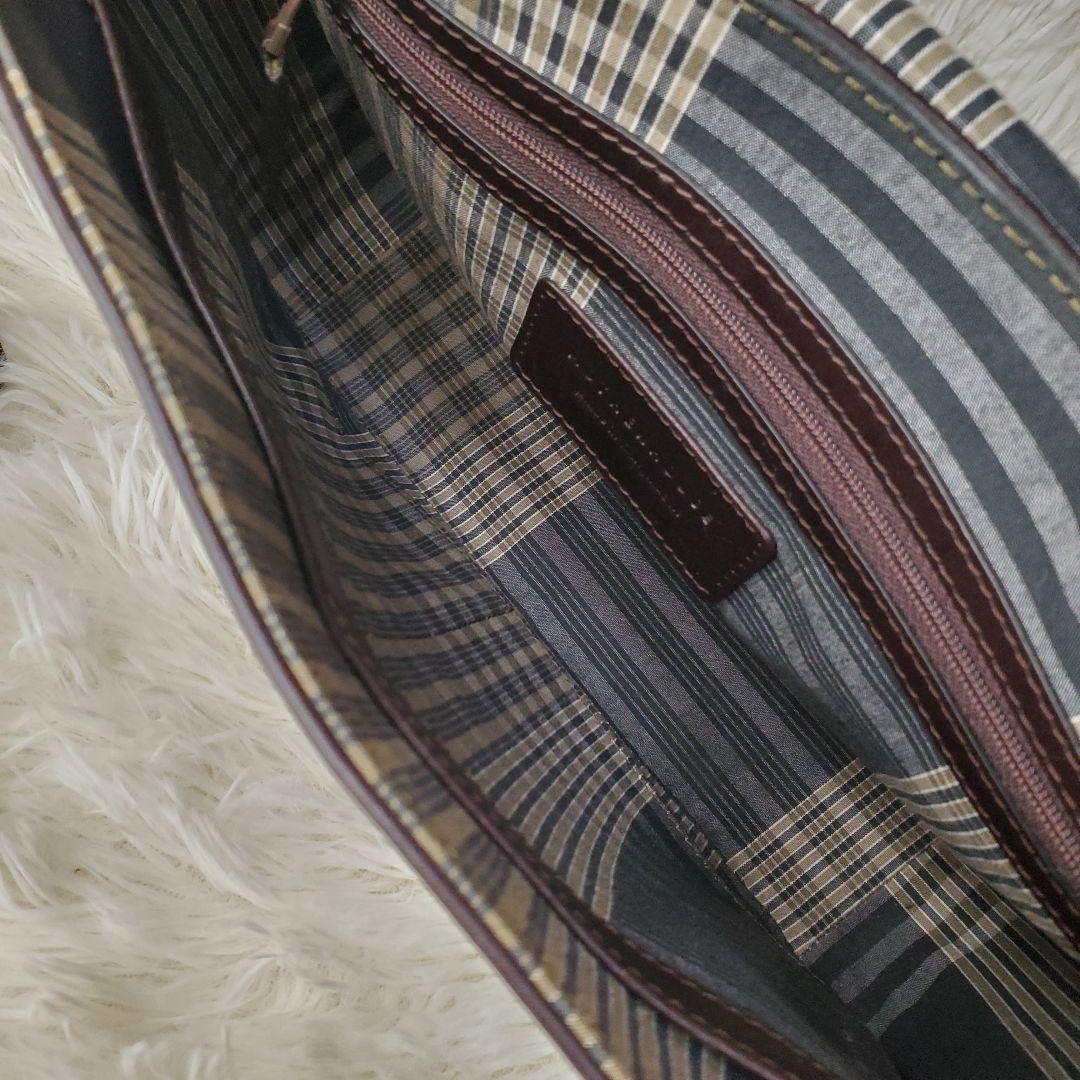 MOTHERHOUSE 牛革 ショルダーバッグ アンティーク ブラウン