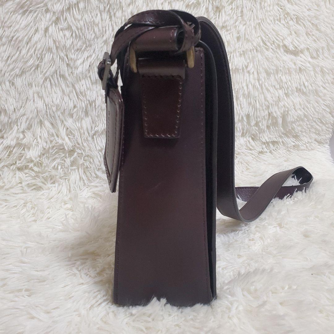 MOTHERHOUSE 牛革 ショルダーバッグ アンティーク ブラウン