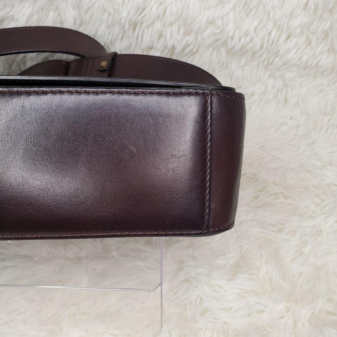 MOTHERHOUSE 牛革 ショルダーバッグ アンティーク ブラウン