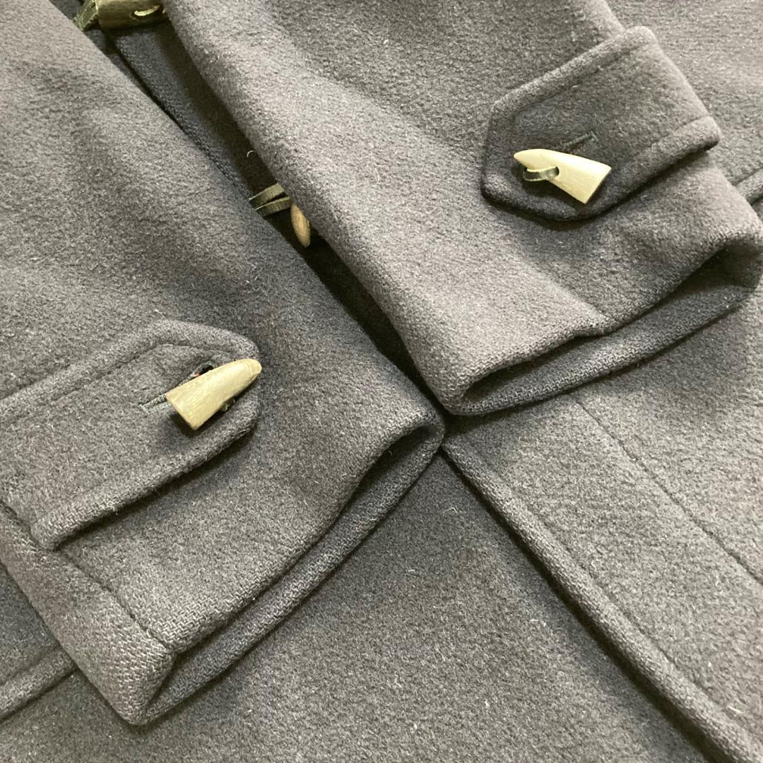 15888✨バーバリー ノバチェック ダッフルコート ウール ネイビー 英国製