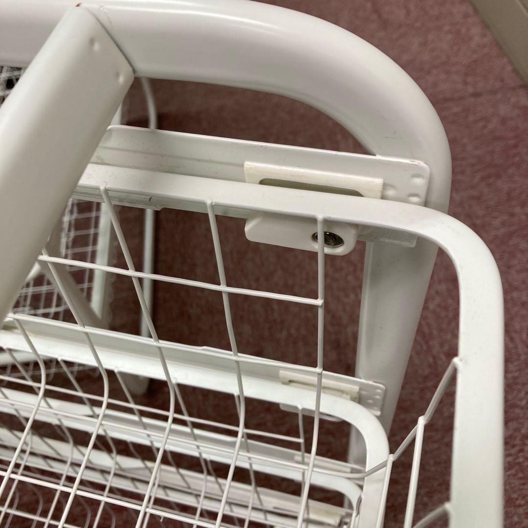 廃番品　IKEA アルゴート４段ラック(1台) 3段ラック(1台) 2台セット