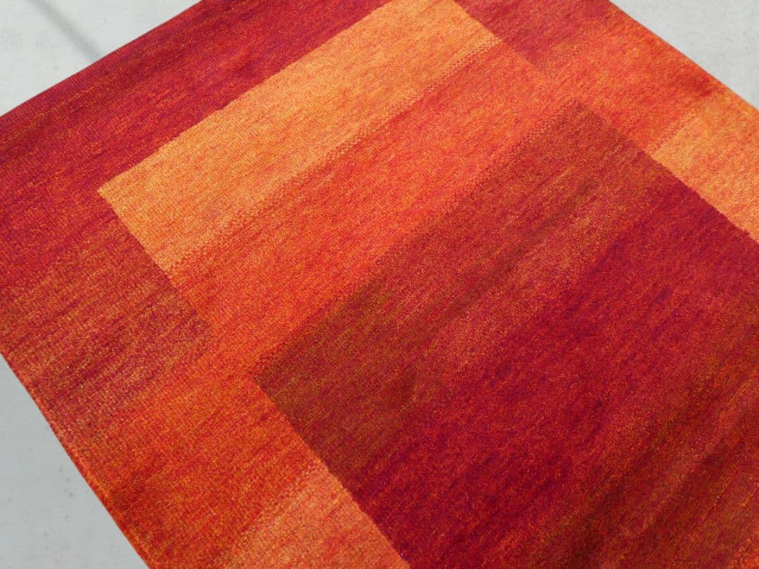 182×118cm　ギャッベ　ペルシャ絨毯　手織り