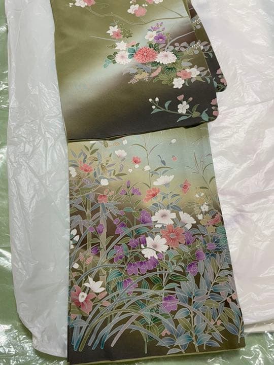 未使用　正絹　訪問着　袋帯　セット
