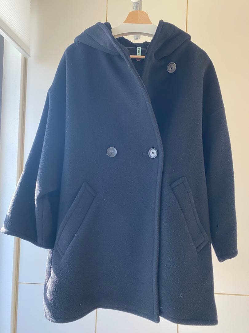 特価⭐️AP STUDIO⭐️ライトモッサオーバーフーディーコート　ブラック