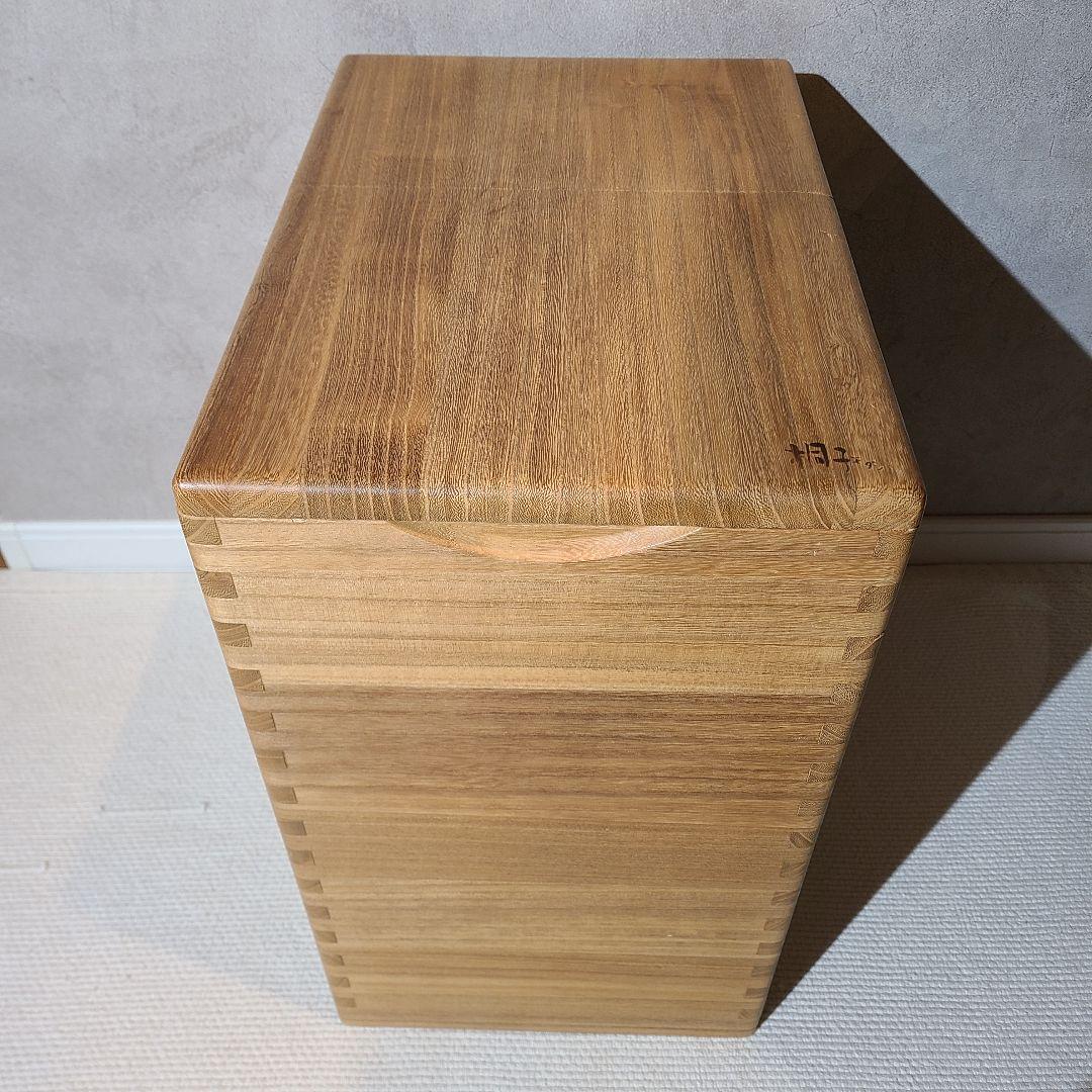 ホクリク総業　桐の米びつ　桐子モダン　米びつ　30kg