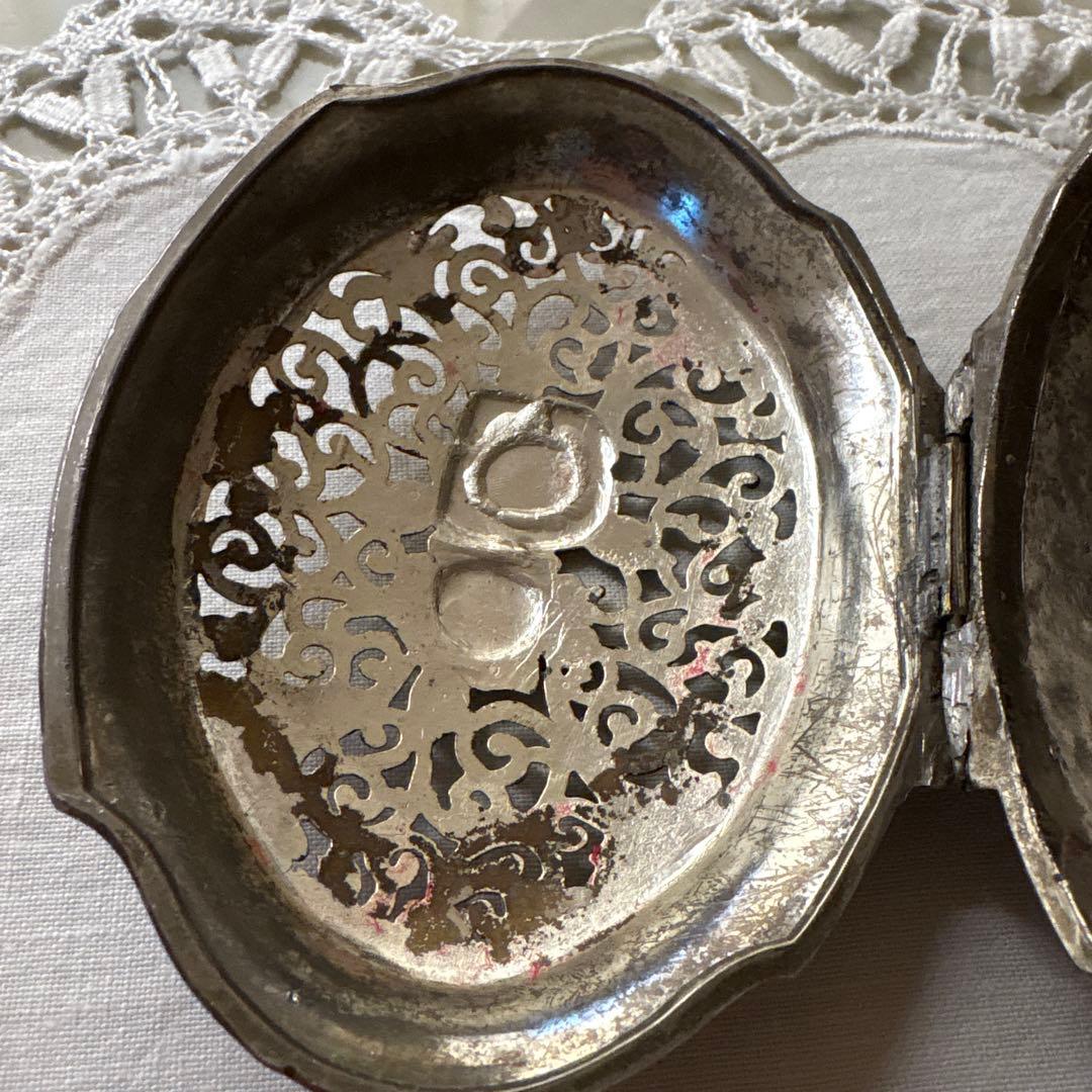 フランス　アンティーク　ヴィンテージ　ジュエリーケース　バラ