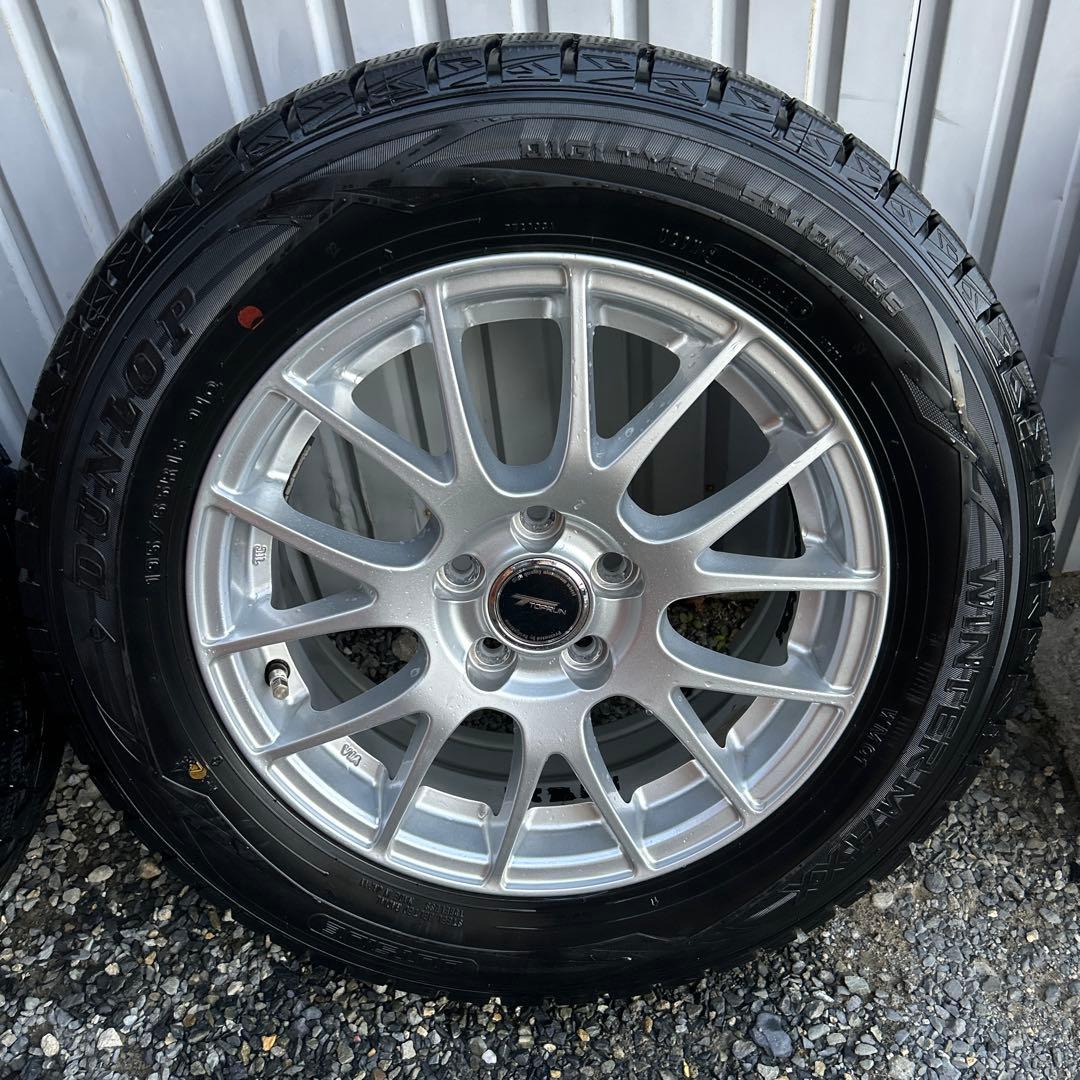 DUNLOP WINTERMAXスタッドレスタイヤ ブリジストンアルミホイール①