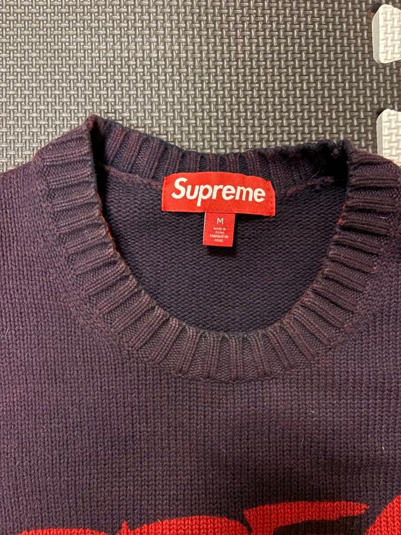 Supreme グラフィックニットセーター M