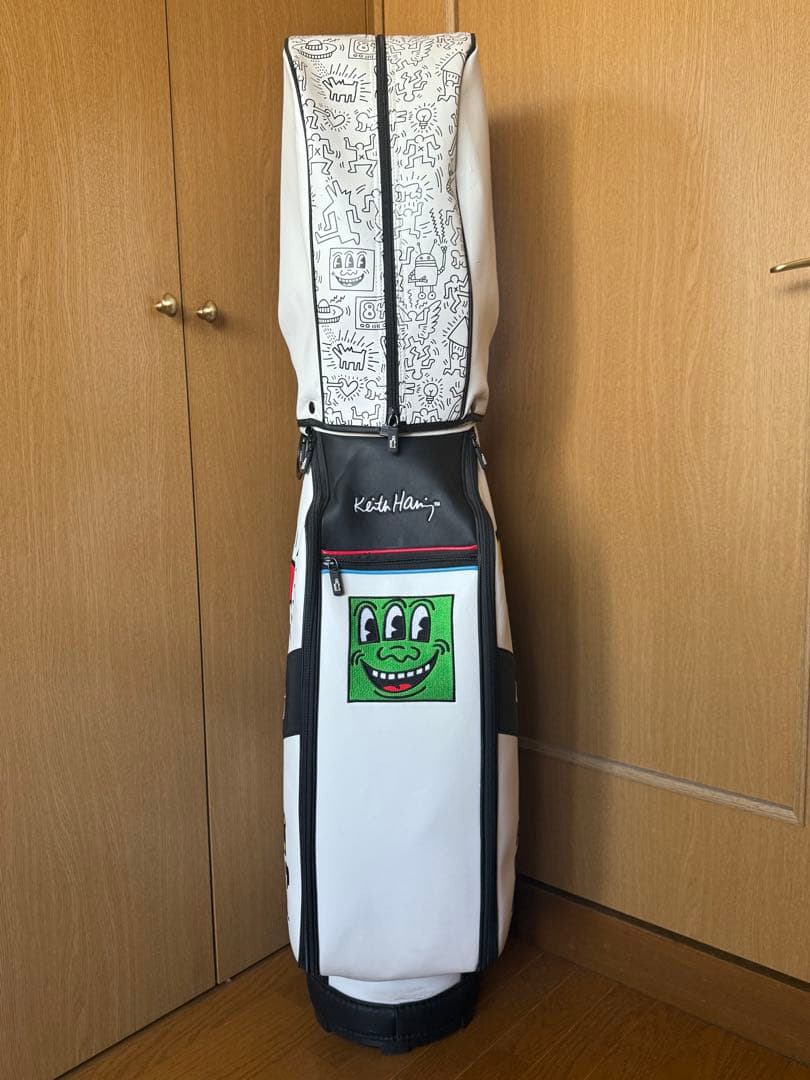 【限定】キース・ヘリング × ゴルフ キャディバッグセット（ヘッドカバー付き）