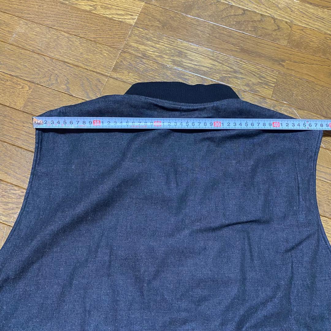 ササフラス リバーシブルベスト XL デニム フリース