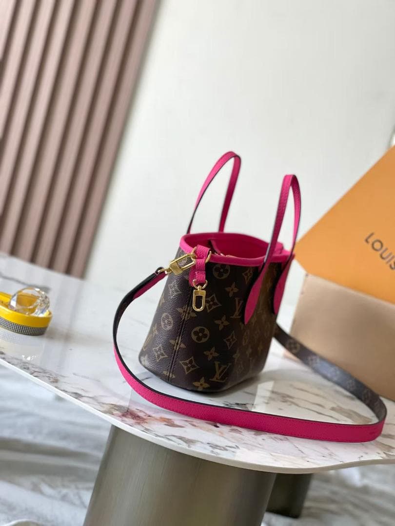 ショルダーバッグ ブラウン/ピンク