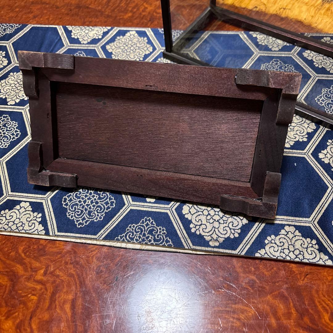 G*G様 純銀金色装飾の扇子 置物