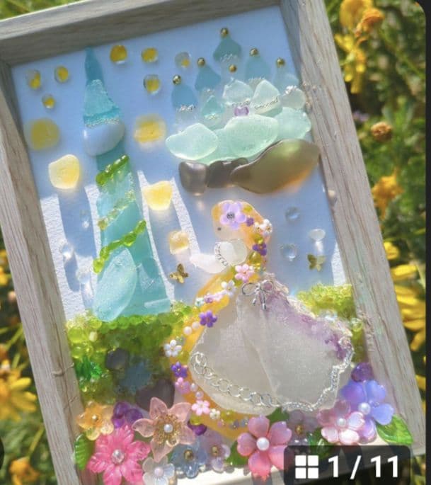 シーグラスアート　 七夕ドーム☆ 他2点　たかりん様おまとめ　お取り置き