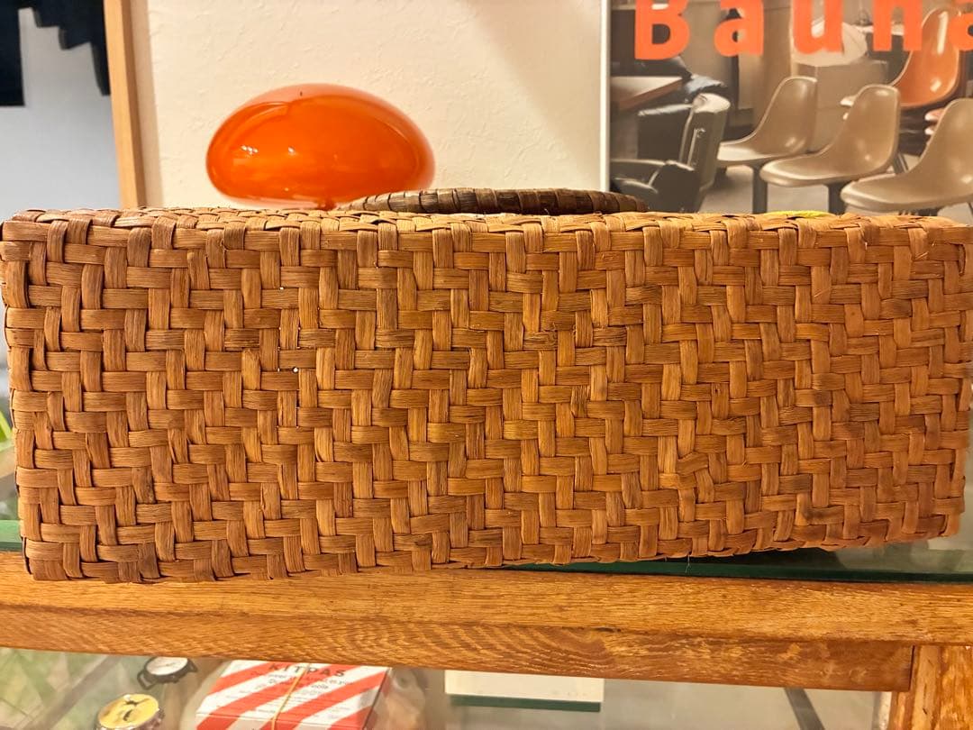 和紙場地　山葡萄　かごバッグ