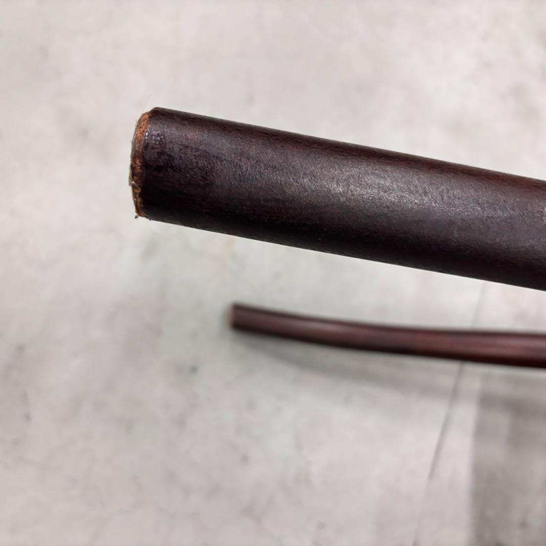 ポーランド製 木製ダイニングチェア 彫刻座面 ビンテージ アンティーク