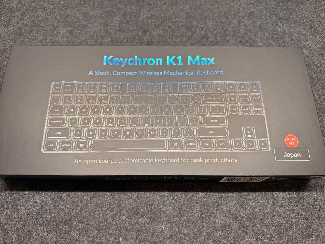 Keychron K1 Max 茶軸 RGBライト ホットスワップ対応 US配列