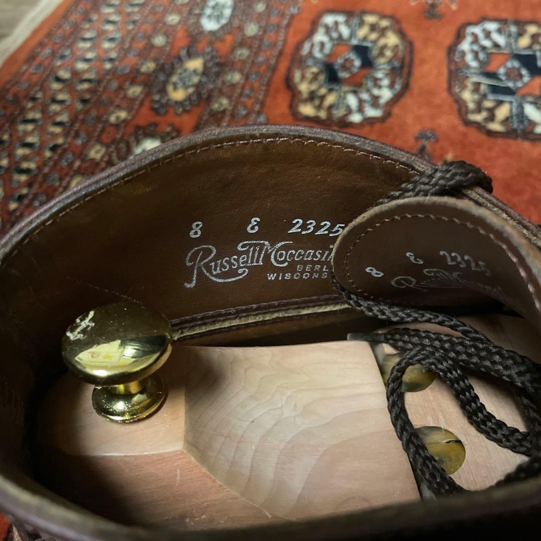 【8E 美品】RUSSELLMOCCASIN ラッセルモカシン　トリプルヴァンプ