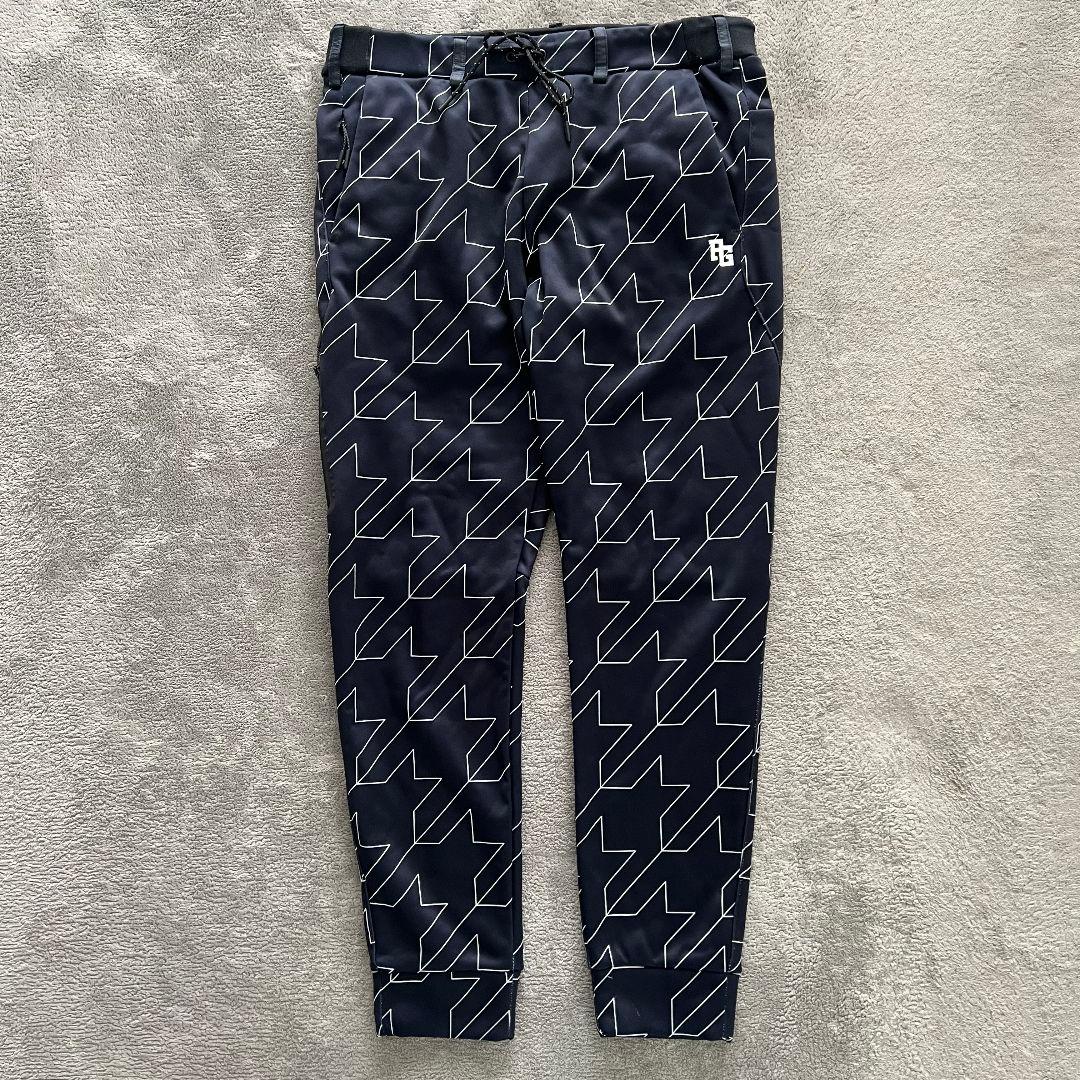 Pearly gates パーリーゲイツ　裏起毛　イージーパンツ　千鳥柄　メンズ