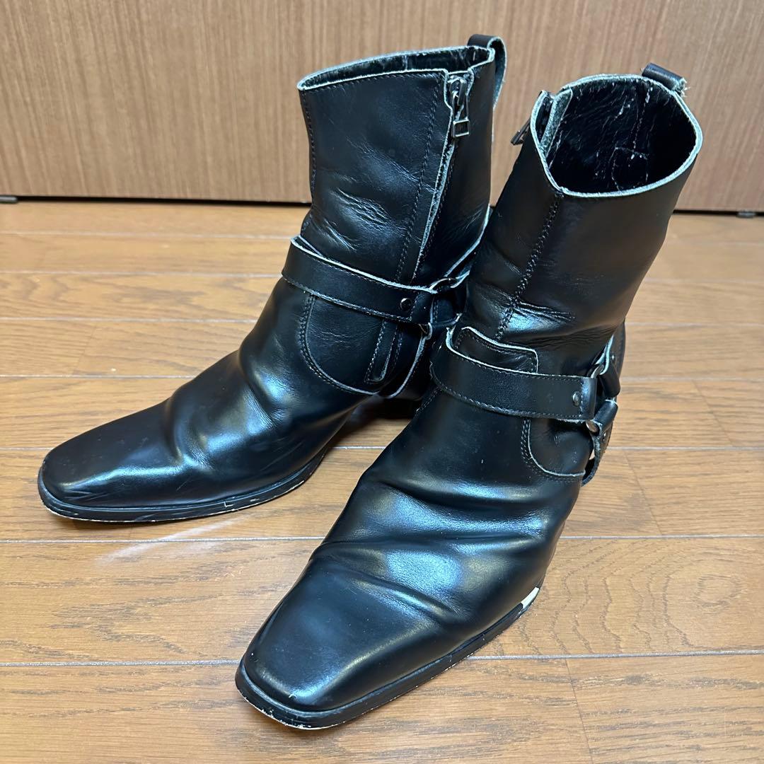 BUFFALO BOBS ZIGGY ブラックジッパーブーツ 43