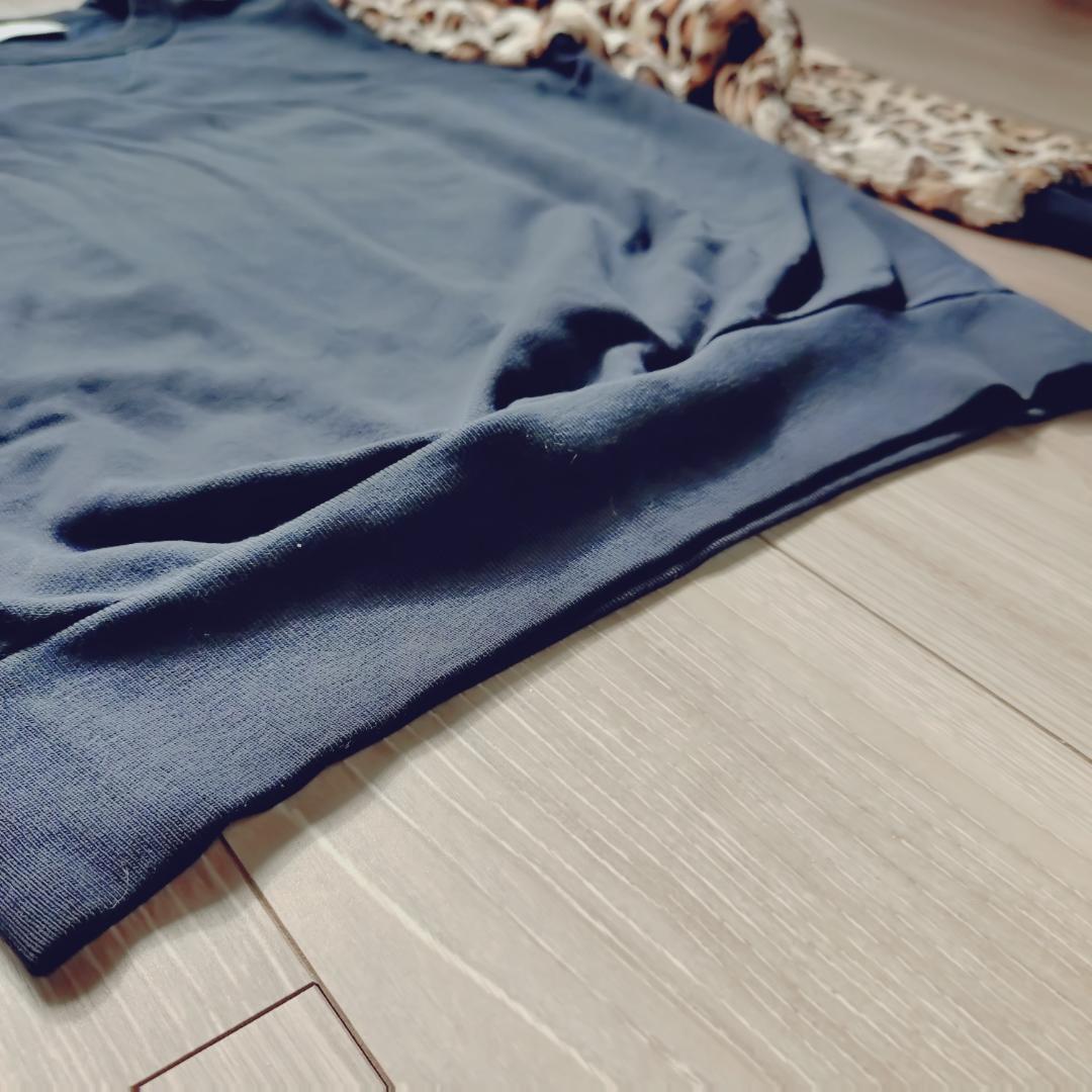 DRIES VAN NOTEN　ネイビー　レオパードファースウェット ヒョウ柄