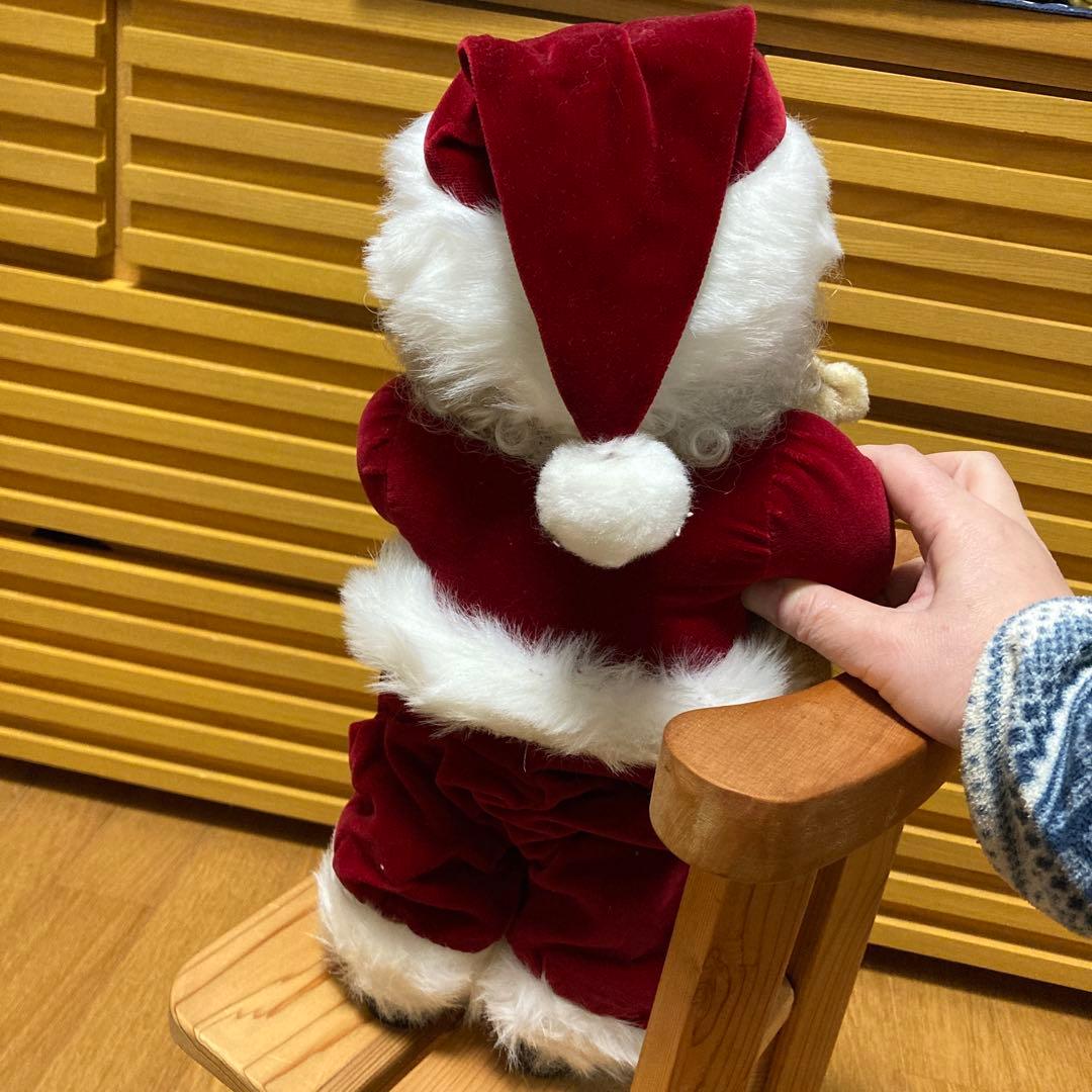 1990年代　アメリカン　ヴィンテージ　サンタクロース　クリスマス　ドールと椅子