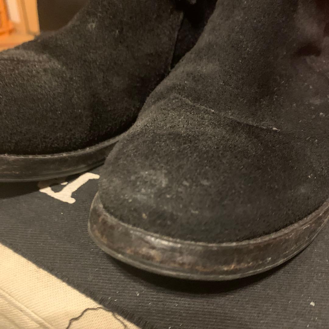 undercover ジョニオ愛用　ブラックスエードアンクルブーツ