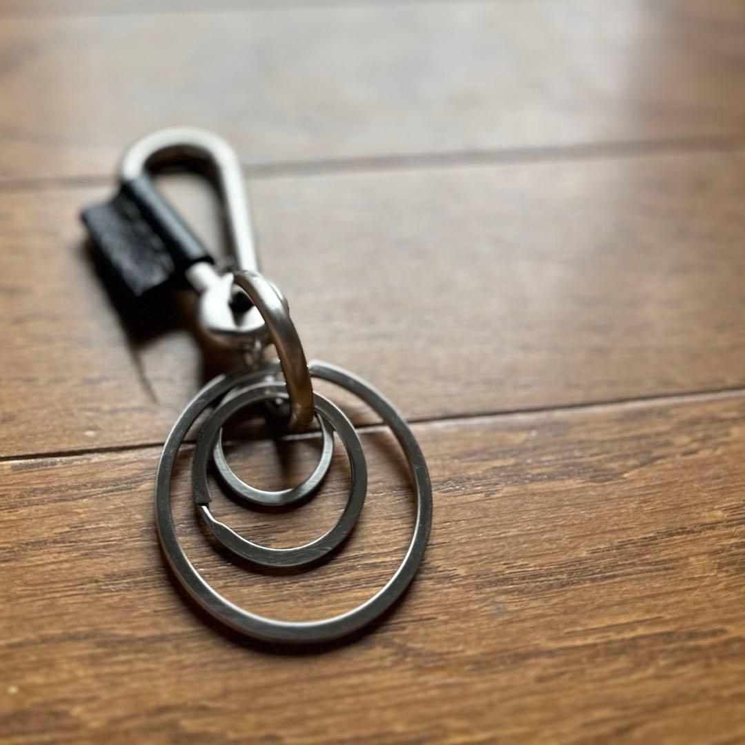 ほぼ未使用 エンダースキーマー カラビナ キーホルダー キーケース ブラック