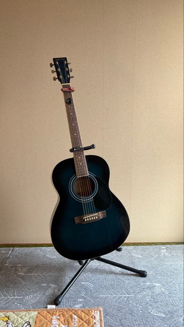 アコースティックギター ギターケース、スタンド付き