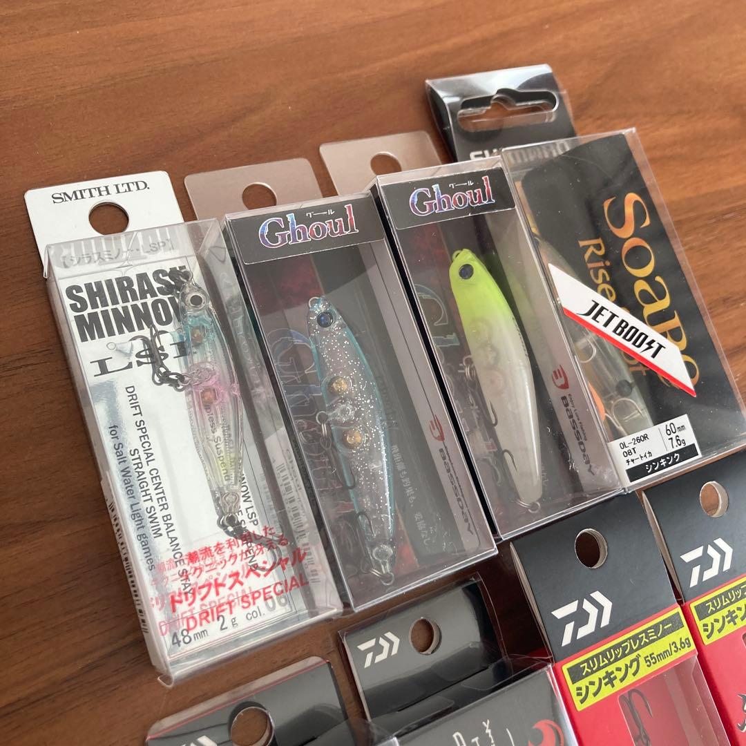 月下美人、メガバス、ソアレ、シンキング、ペンシル、ミノー、メタルマジック