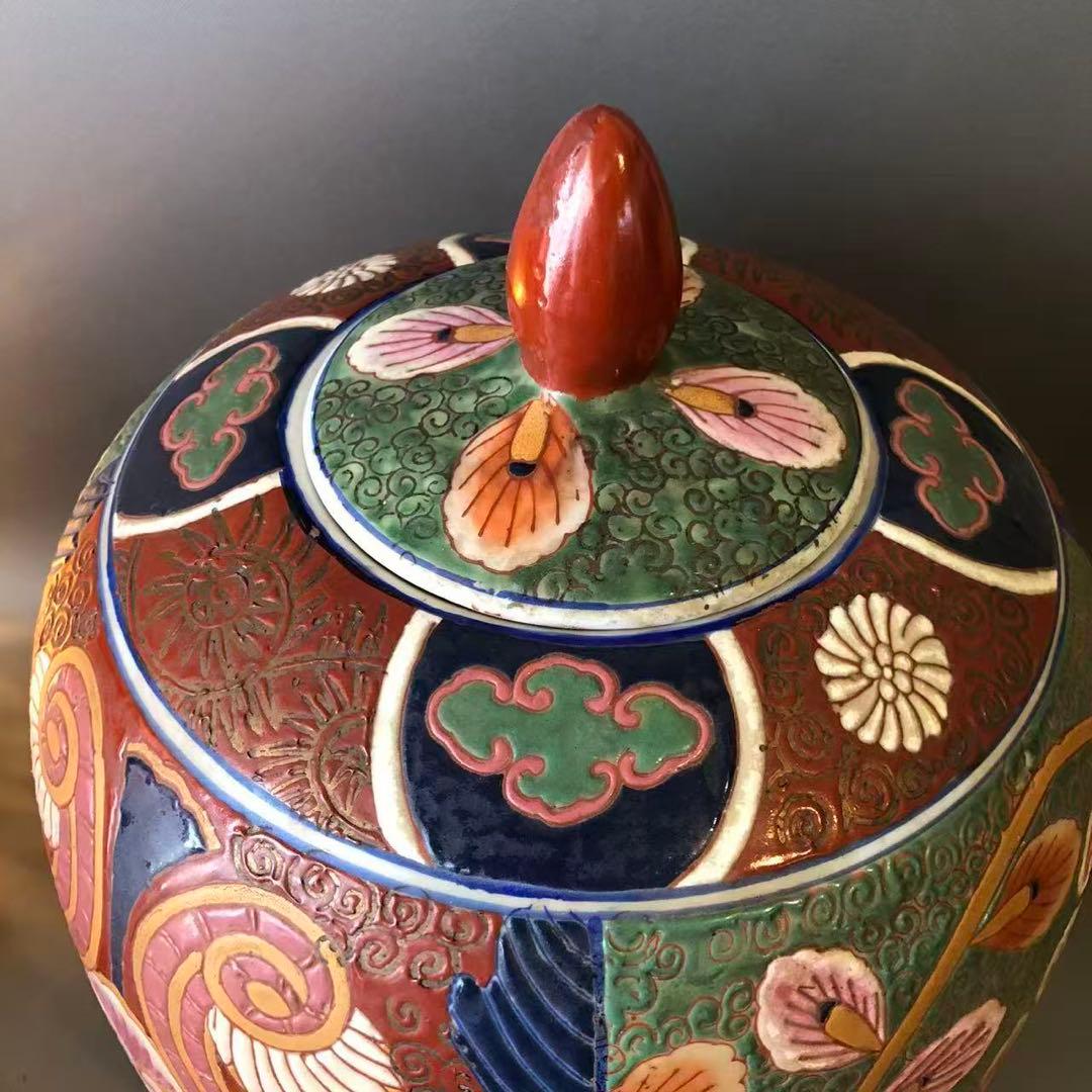 N406、骨董品　中国美術　豪華な中国 金彩花瓶　美品