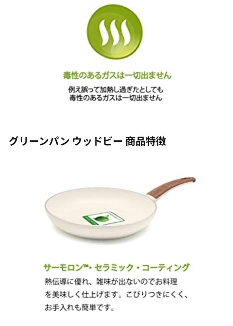 GREEN PAN グリーンパン ウッドビー 24cm フライパン 新品