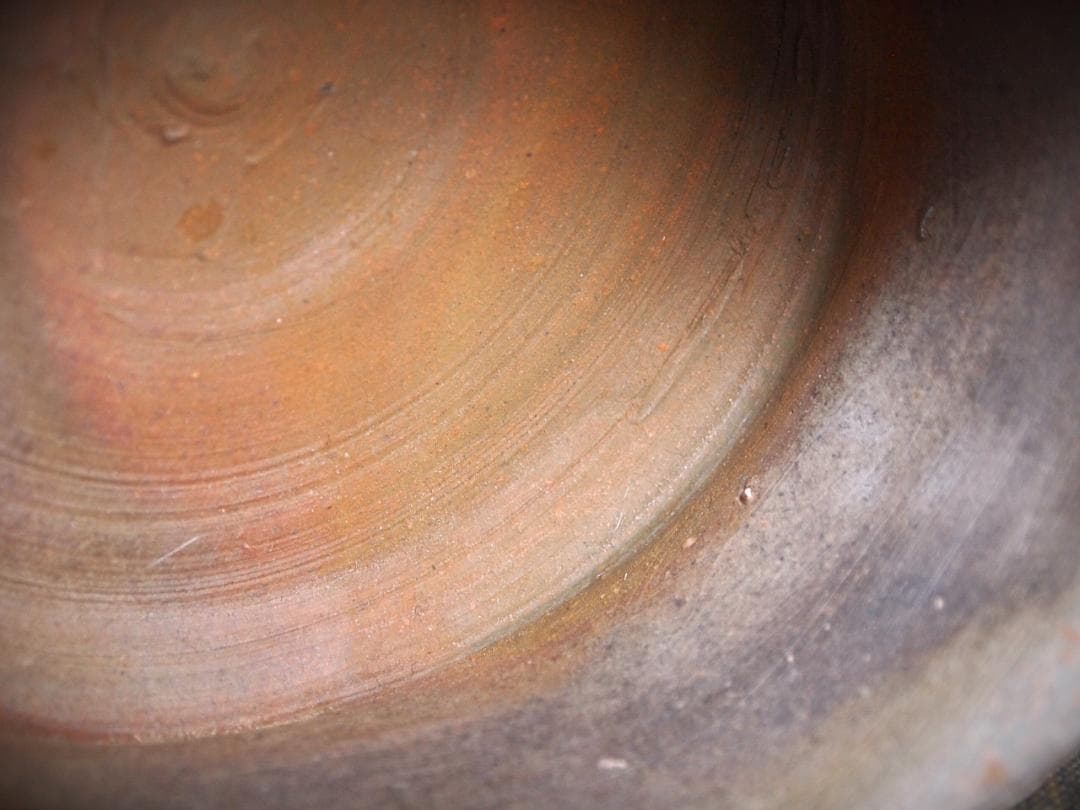 ハジミ★中村和樹★備前【窯変】茶碗A、角皿A,B、丸皿１８.５