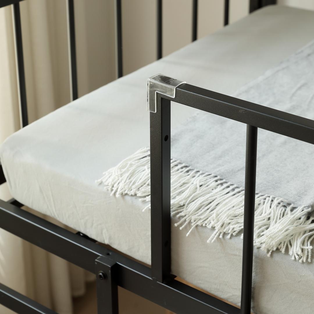 ロフトベッド（S） 高さ110cm下収納 ロフト ベッド 省スペース　BLACK