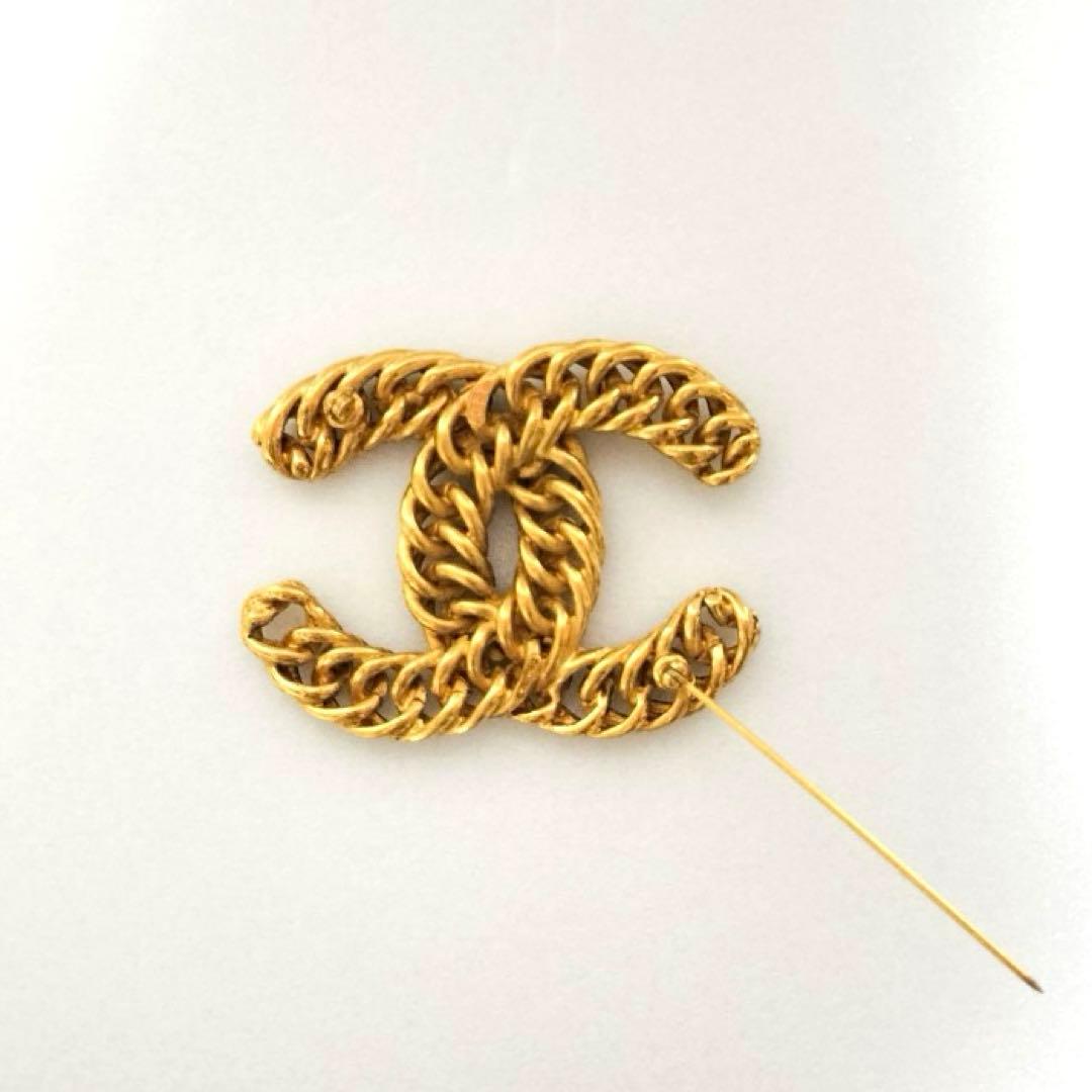 Aya❤️シャネル チェーンブローチ ココマーク 刻印1107