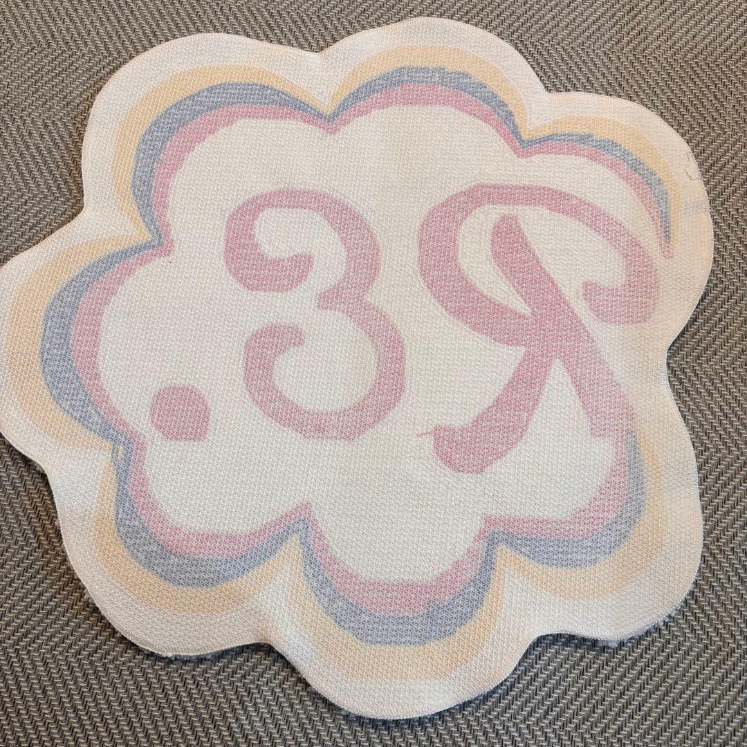 アールイードット　ラグ　玄関マット　お花柄