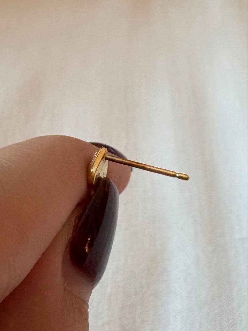 クアラントット quarant‘otto スペード ピアス　k18 ダイヤモンド