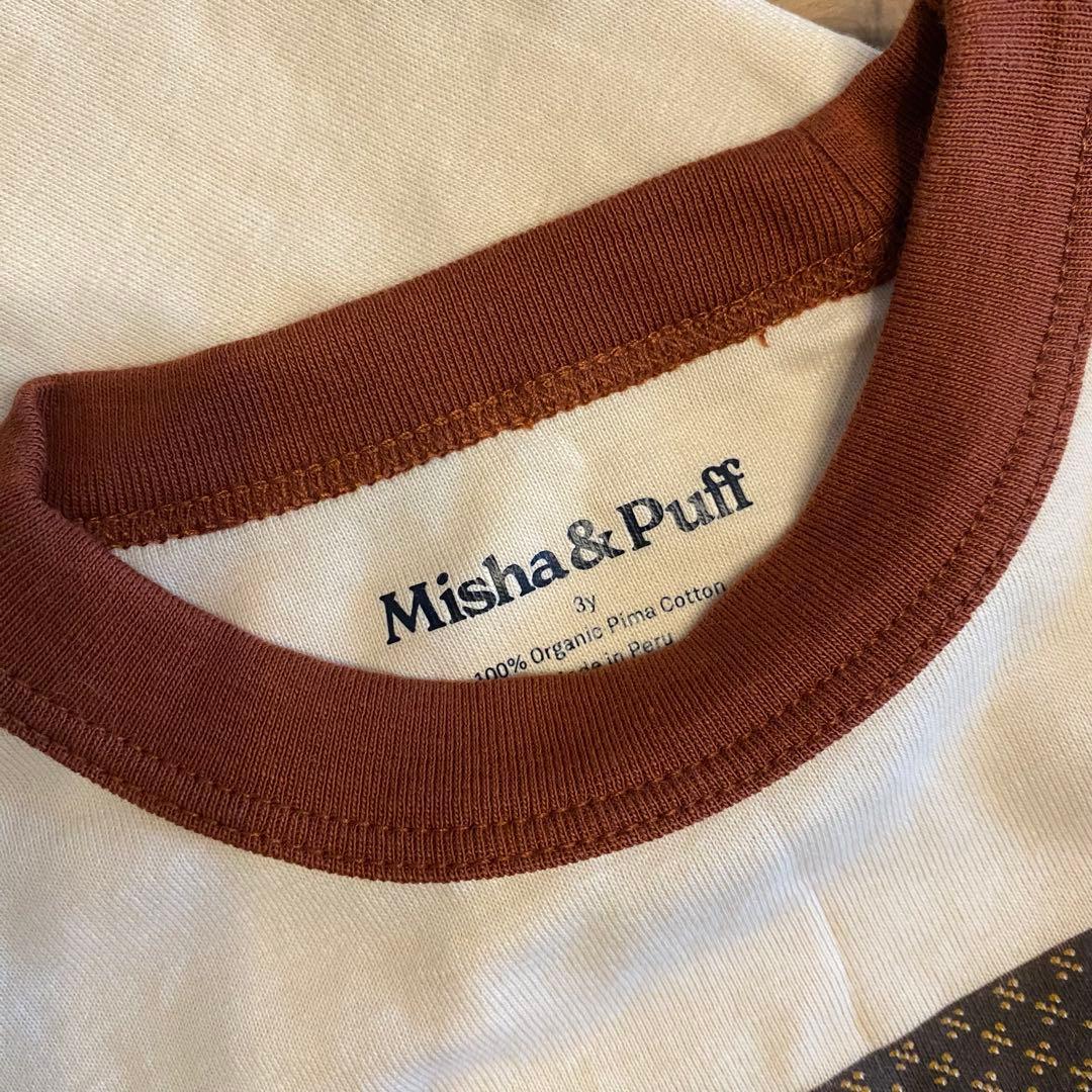 misha&puff リンガーTシャツ　3y