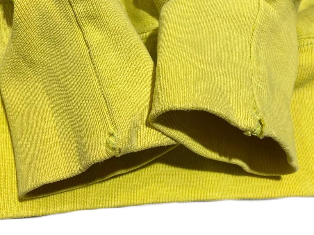 XL USA製 90s チャンピオン リバースウィーブ スウェット イエロー