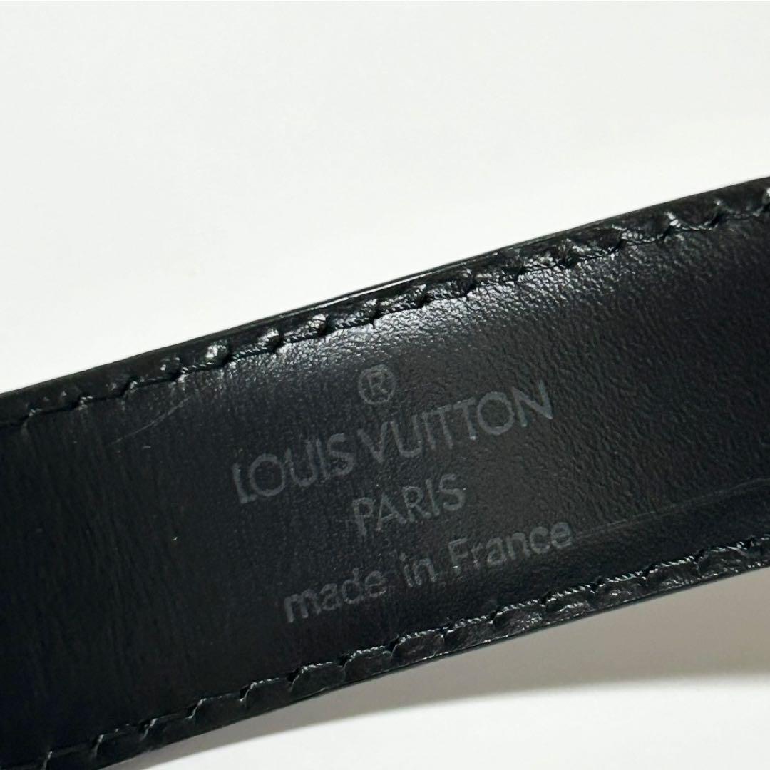 美品 ルイヴィトン ベルト M6832 エピ サンチュール クラシック ブラック