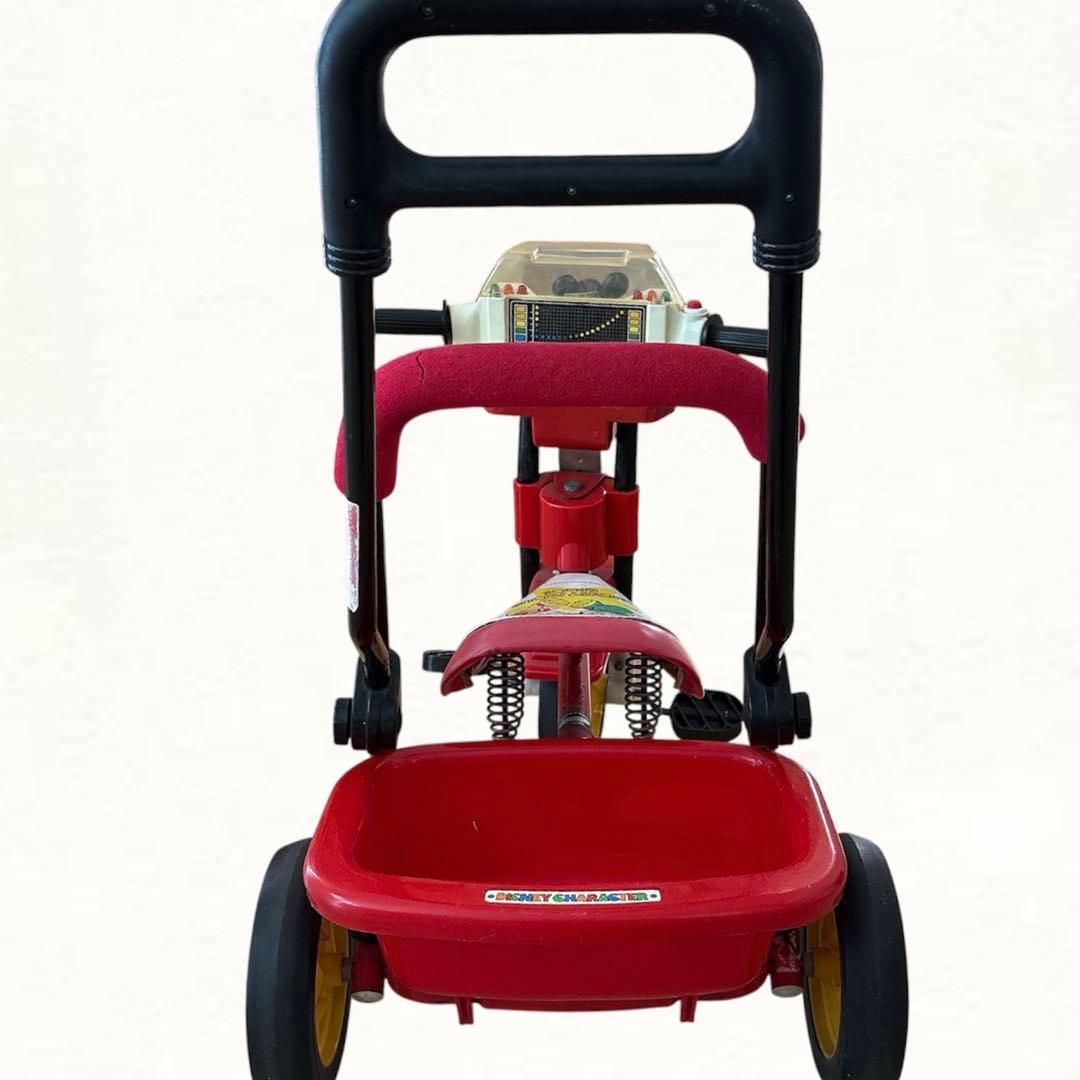 【来月に処分予定】Disney ディズニー　昭和平成レトロ音楽が鳴る子供用三輪車