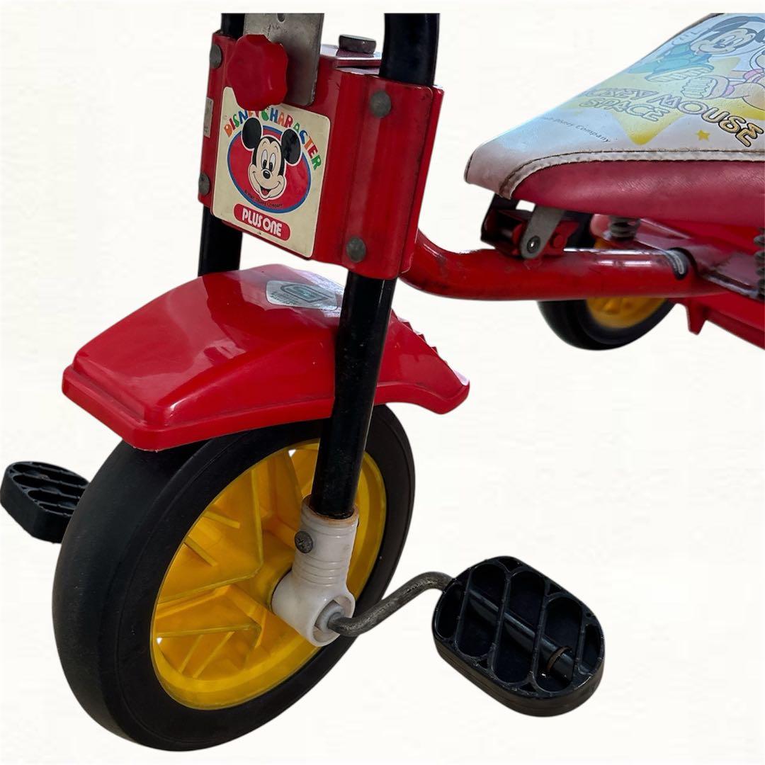 【来月に処分予定】Disney ディズニー　昭和平成レトロ音楽が鳴る子供用三輪車