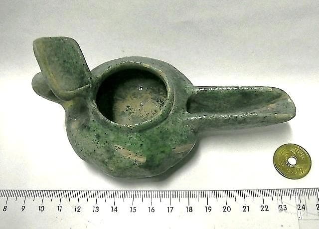 ★C1106★古代イラン　 オイルランプ　陶製　紀元後1000～1200年頃