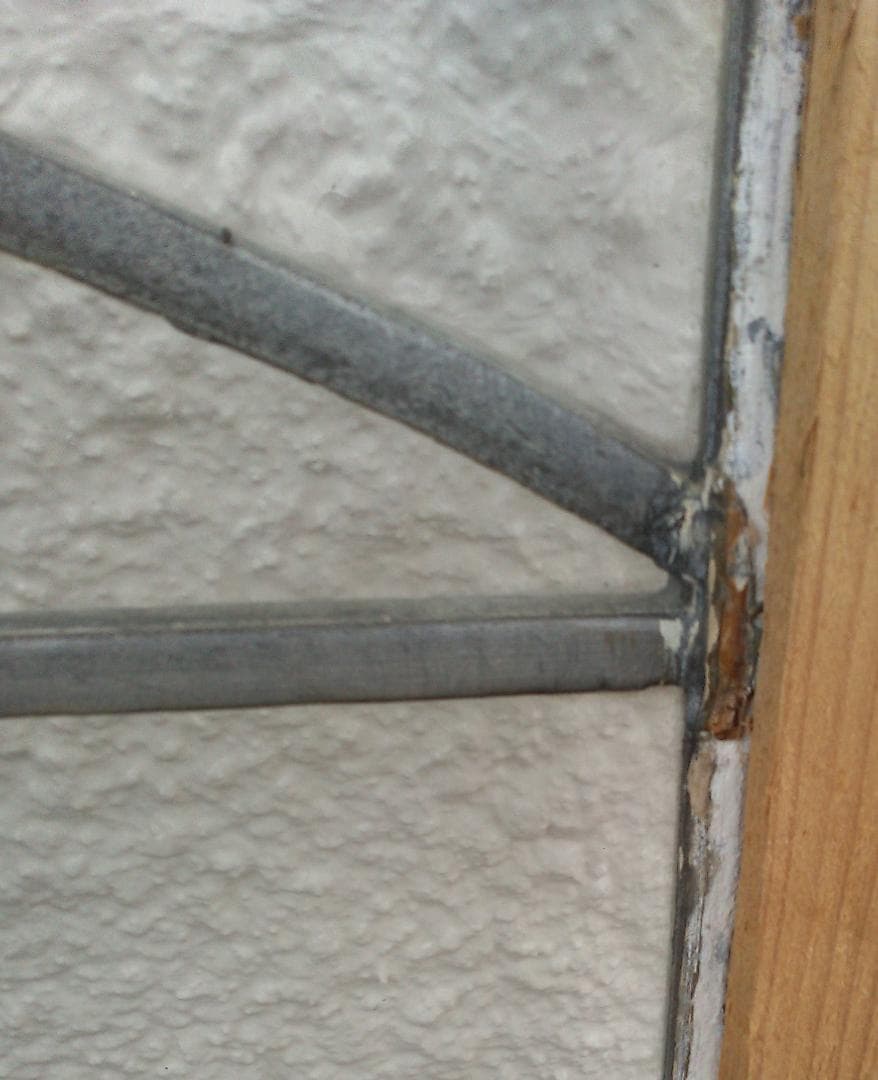 ステンドグラス大　窓枠３枚　中国五県・九州北部・近畿西部の方に限定