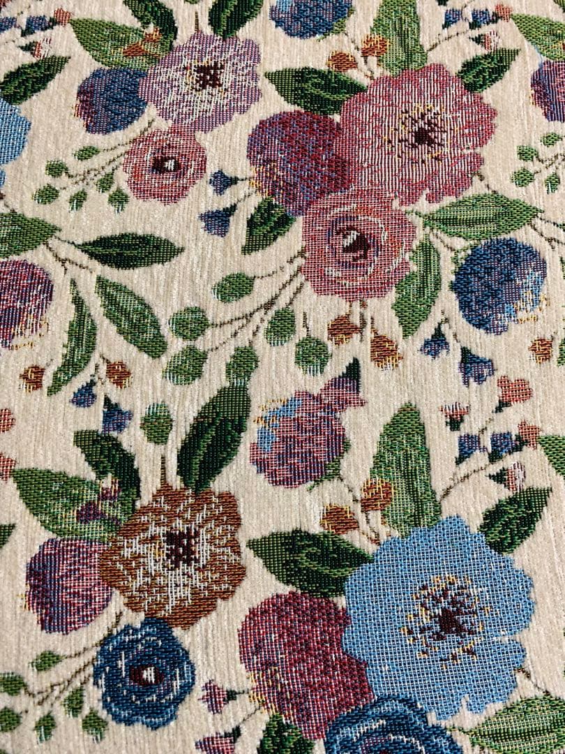 わさま　シェニール　ダイニングシートクッション　４枚セット