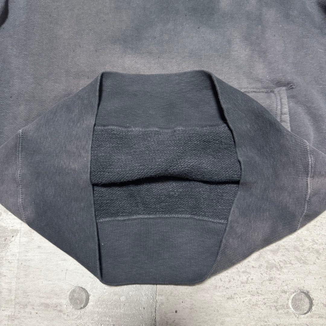 70s vintage ヴィンテージスウェット ブラック フェード L スミクロ