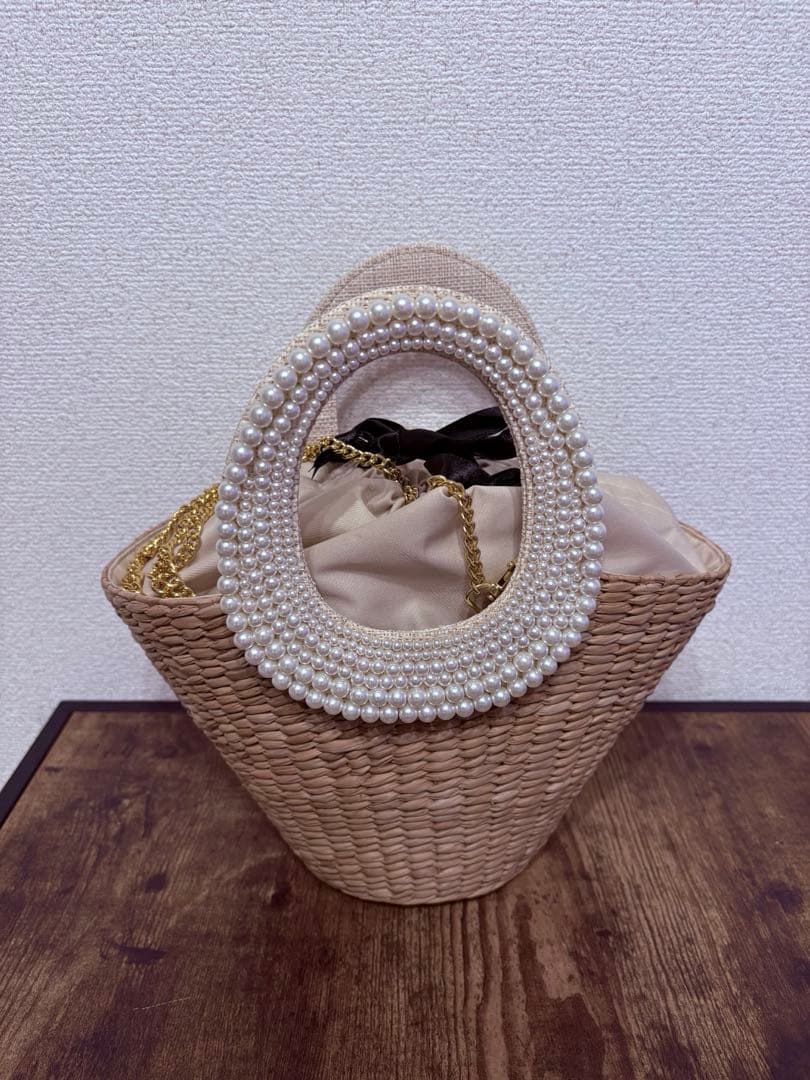 ラブティックボンボン　パールハンドルバスケットS